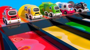Учим цвета с 3D-бассейном Машинки для самых маленьких