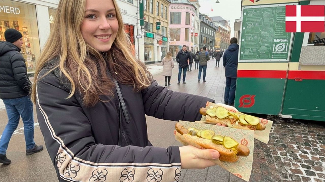 Лучшие места уличной еды в Копенгагене / Дания смотреть онлайн