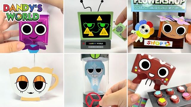 МИР ДЕНДИ Dandy’s World НОВЫЕ БУМАЖНЫЕ ПОДЕЛКИ! РЕАКЦИЯ смотреть онлайн