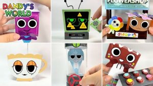 МИР ДЕНДИ Dandy’s World НОВЫЕ БУМАЖНЫЕ ПОДЕЛКИ! РЕАКЦИЯ