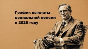 График выплаты социальной пенсии 2026