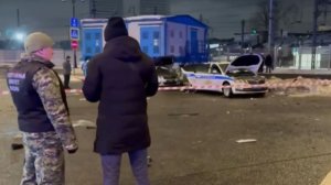 Криминалисты на месте взрыва у Савеловского вокзала