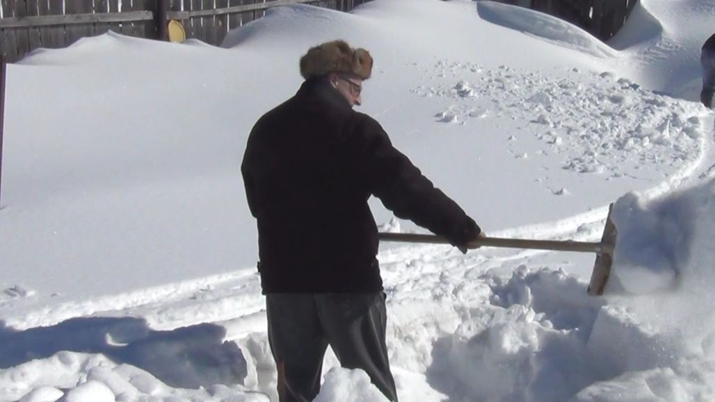 Ждём весну (ч. 2 зимовка пчёл под снегом в огороде)