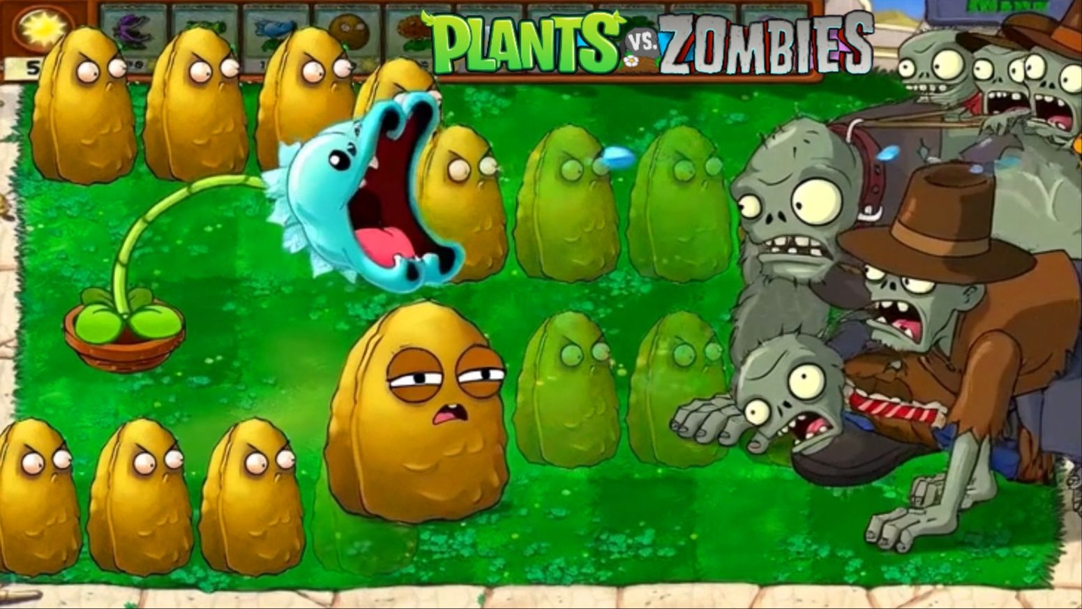 Зомби против растений! Plants vs Zombies ПвЗ PvZ Растения против Зомби смотреть онлайн