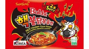 Кулинарный стрим, корейская лапша samyang buldak красная