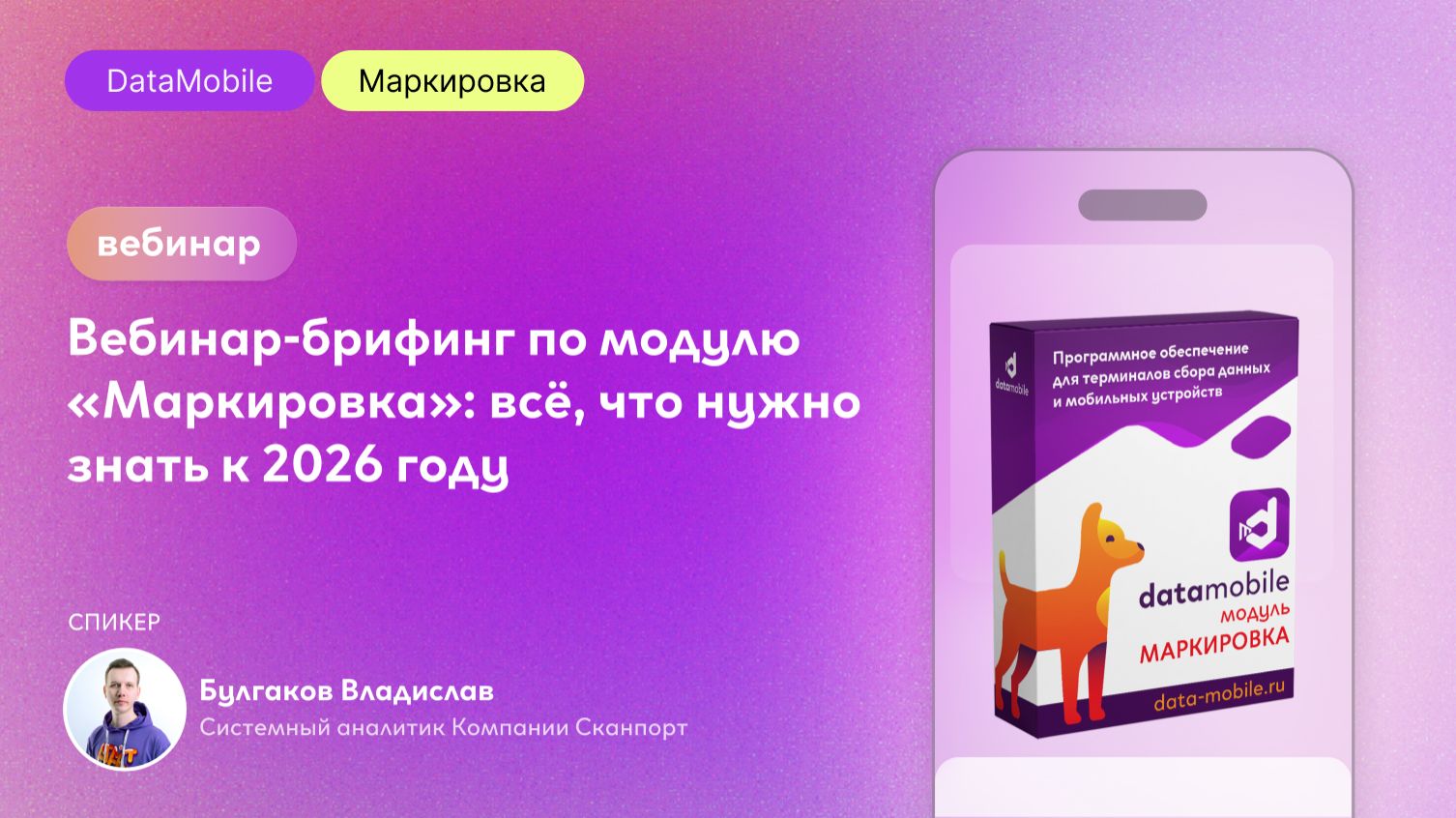 Вебинар-брифинг по модулю «Маркировка»: всё, что нужно знать к 2026 году смотреть онлайн