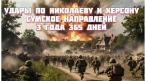 Новости СВО Сегодня-Удары по Николаеву и Херсону Сумское направление 3 ГОДА 365 ДНЕЙ