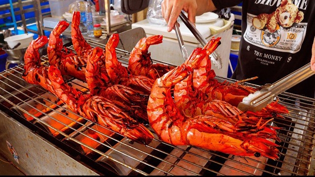 жареные тигровые креветки смотреть онлайн