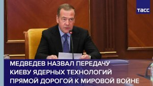 Медведев назвал передачу Киеву ядерных технологий прямой дорогой к мировой войне