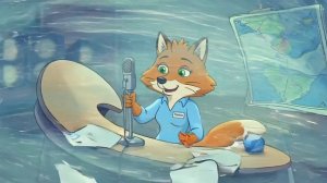 "Лиса-синоптик и ураган в студии 😱"