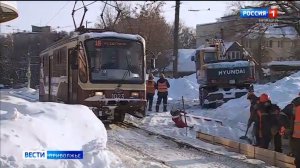 Трамвай №18 возвращается на свой маршрут