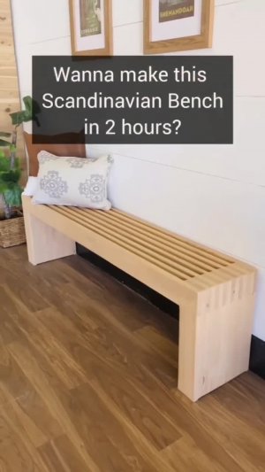 Как сделать скандинавскую лавочку?