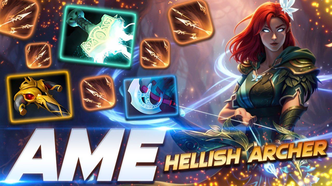 Ame Windranger Legolas — профессиональный геймплей в Dota 2 [Смотри и учись]