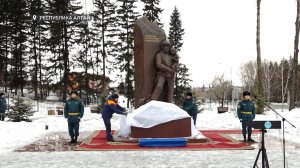 Памятник пожарным и спасателям открыли в центре Горно-Алтайска (24.02.26г., Бийское телевидение)