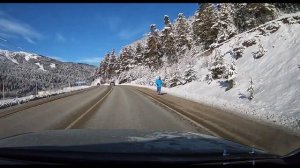 Дорога до горнолыжки Архыза