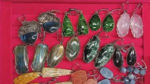 Каменная лавка( кожа. серьги, бусы и браслеты 3 часть)