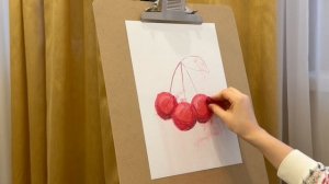 🍒Впервые рисую сухой художественной пастелью🍒