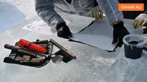 Конкурс ледяных гравюр стартовал на хабаровской набережной