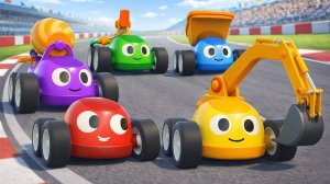 Гонка остановлена! Машинки спешат на помощь, чтобы отремонтировать обрушившийся мост вместе