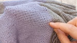 Как спрятать кончик нити по изнаночной глади.