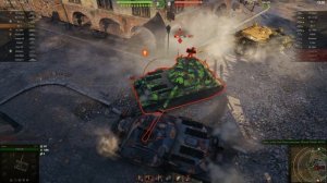 Мир танков. Полигон. Линия зигфрида. Бой на ИС-7. Взял 2 фрага и 2.9К урона.