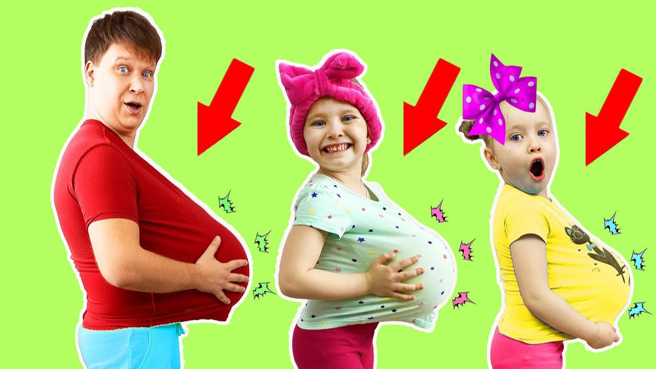 Милана показывает папе как правильно питаться и занимться спортом смотреть онлайн