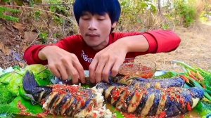 #MUKBANG🌶️ Рыба на пару с острым перцем Чили и отварными овощами!МУКБАНГ АСМР ЕДА НА КАМЕРУ ОБЖОР