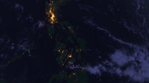 Бесплатное видео футаж, Филиппины, Юго-восточная Азия. Вид из Космоса с Орбиты. Ночной Глобус