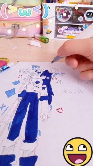 #рисование #хобби #рисую_Miss_Jem (у меня нет чёрного)