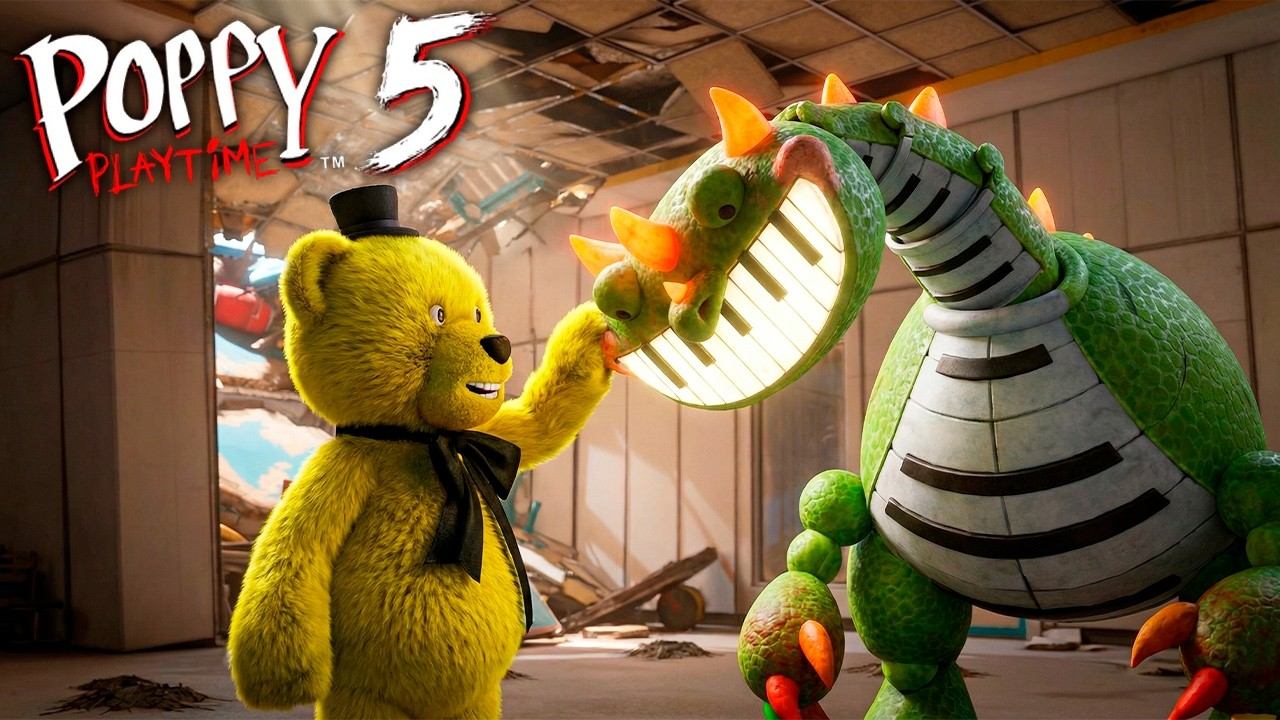 Poppy Playtime Chapter 5 Все Секреты и Пианозавр смотреть онлайн