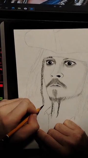 Капитан Джек Воробей рисую Капитан Джек Воробей рисую