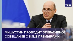 Мишустин проводит оперативное совещание с вице-премьерами