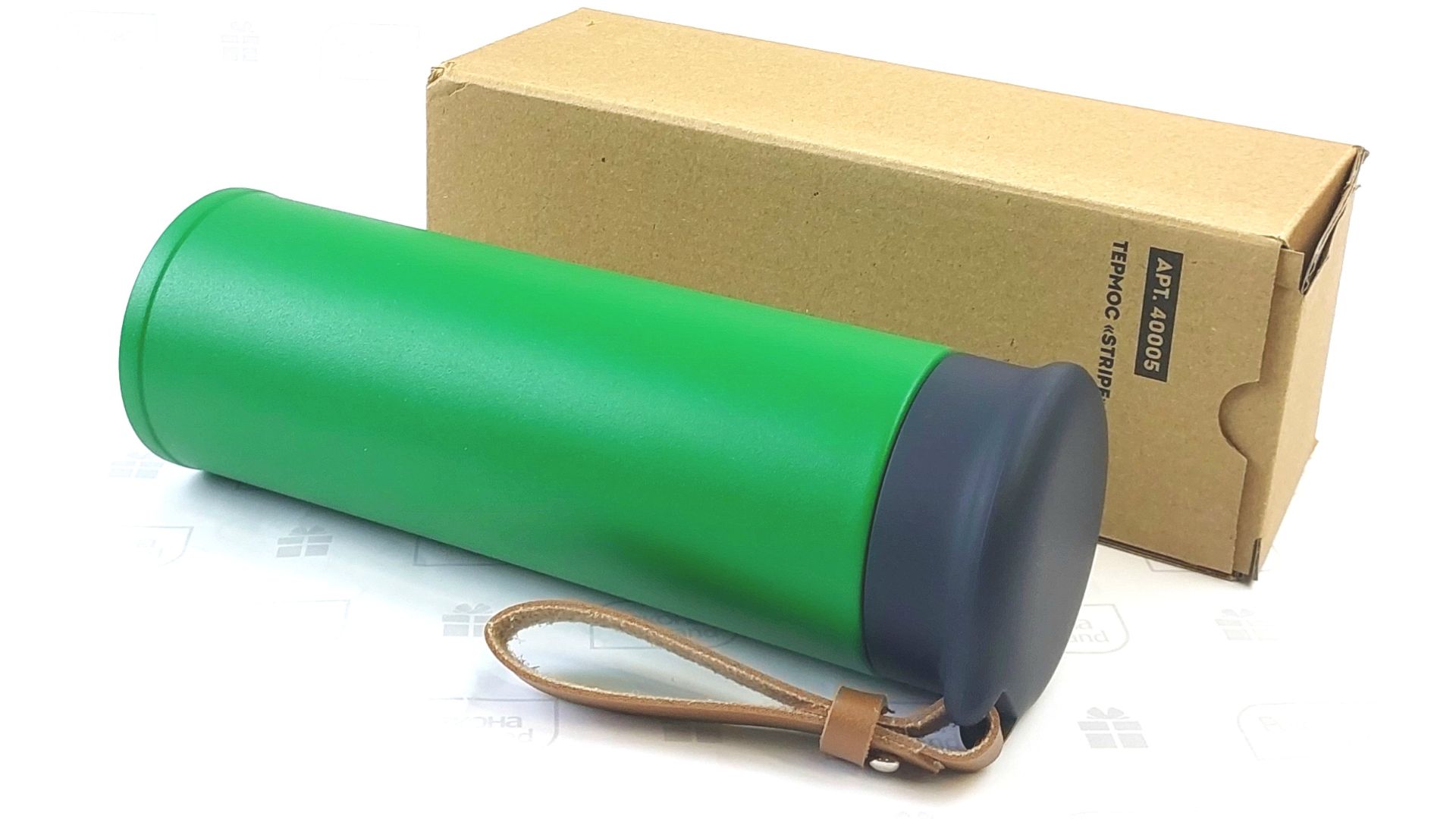 Термос Stripe зеленый  арт 40005/15