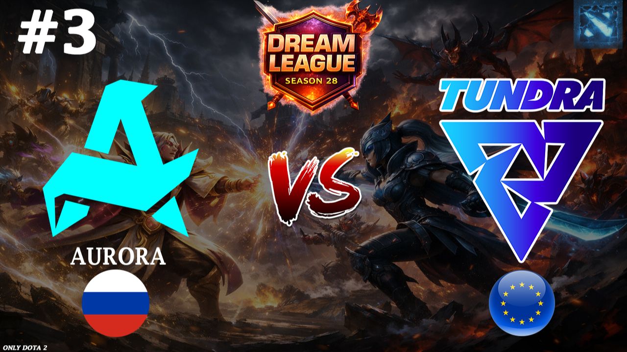 МЕГА ЖИРНЫЙ ЗАМЕС С НЕПРЕДСКАЗУЕМЫМ КОНЦОМ | Aurora vs Tundra #3 (BO3) DL S28 смотреть онлайн