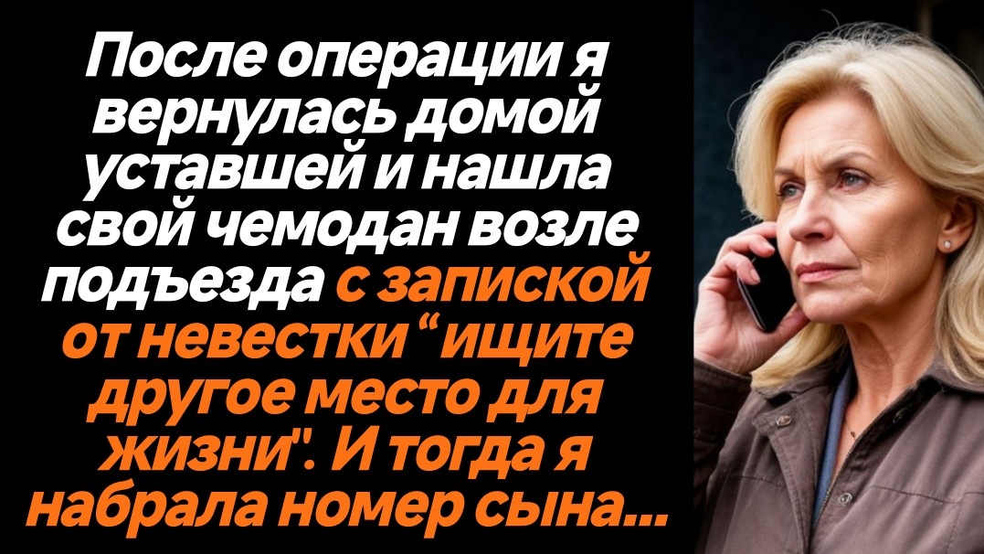 Жизненные Истории/Я вернулась домой после операции и нашла свой чемодан возле подъезда смотреть онлайн