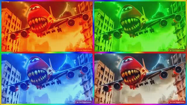 МУЛЬТИКИ В НЕБЕСАХ: ГИГАНТСКИЙ ШКОЛЬНЫЙ АВТОБУС‑САМОЛЁТ зажигает под COFFIN DANCE! 🚌✈️ смотреть онлайн