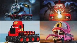 ПАРОВОЗИК ТОМАС vs ЧУДОВИЩНЫЙ ШКОЛЬНЫЙ АВТОБУС — танец под COFFIN DANCE! 🚂🚌