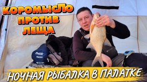 КОРОМЫСЛО vs ЛЕЩ! Ночная рыбалка в палатке с печкой.