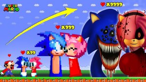 🧬😨🙀Эволюция Sonic & Amy до невозможной фазы!
