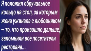 Истории для Вас/Я положил обручальное кольцо на стол, за которым жена ужинала с любовником...