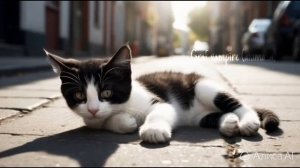 Клип про дружбу и ссору собаки и котёнка/Нейросеть