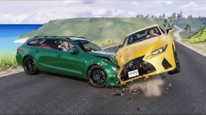 BeamNG Drive - Высокоскоростные автомобильные аварии