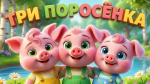 В ГОСТЯХ У СКАЗКИ - ТРИ ПОРОСЁНКА - МУЗЫКАЛЬНАЯ СКАЗКА ДЛЯ ДЕТЕЙ И МАЛЫШЕЙ - СКАЗКА МАЛЫШАМ