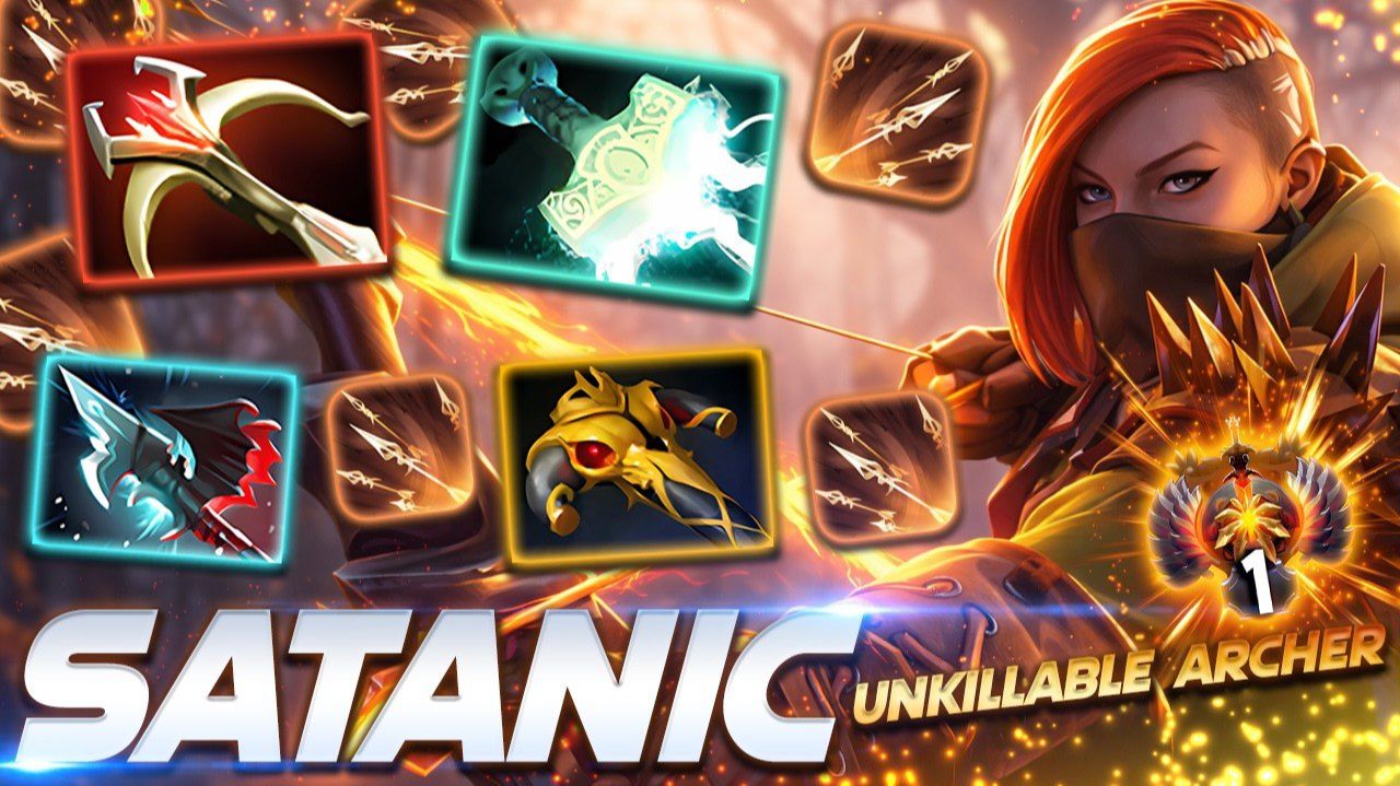 Satanic Windranger — профессиональный геймплей в Dota 2 [Смотри и учись]