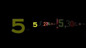 Цифры 0 до 1 кватторвигинтиллион со звуком