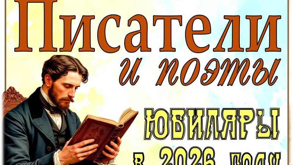 Писатели и поэты юбиляры в 2026 году смотреть онлайн