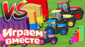 37 МУЛЬТИКИ ПРО РАЗНОЦВЕТНЫЕ МАШИНКИ И ТРАКТОРЫ ДЛЯ ДЕТЕЙ 🏠🚜 ГОНКИ ТРАКТОРОВ ДЛЯ ДЕТЕЙ №12