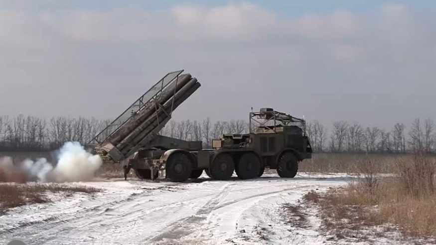 Расчет РСЗО «Ураган» уничтожил командный пункт ВСУ на красноармейском направлении смотреть онлайн