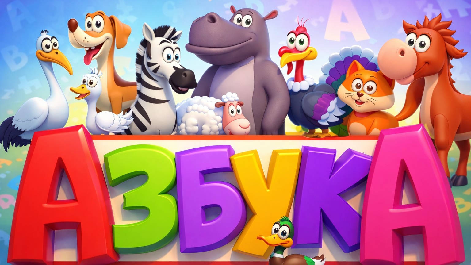 Азбука для малышей! Учим буквы вместе | Мультики для детей