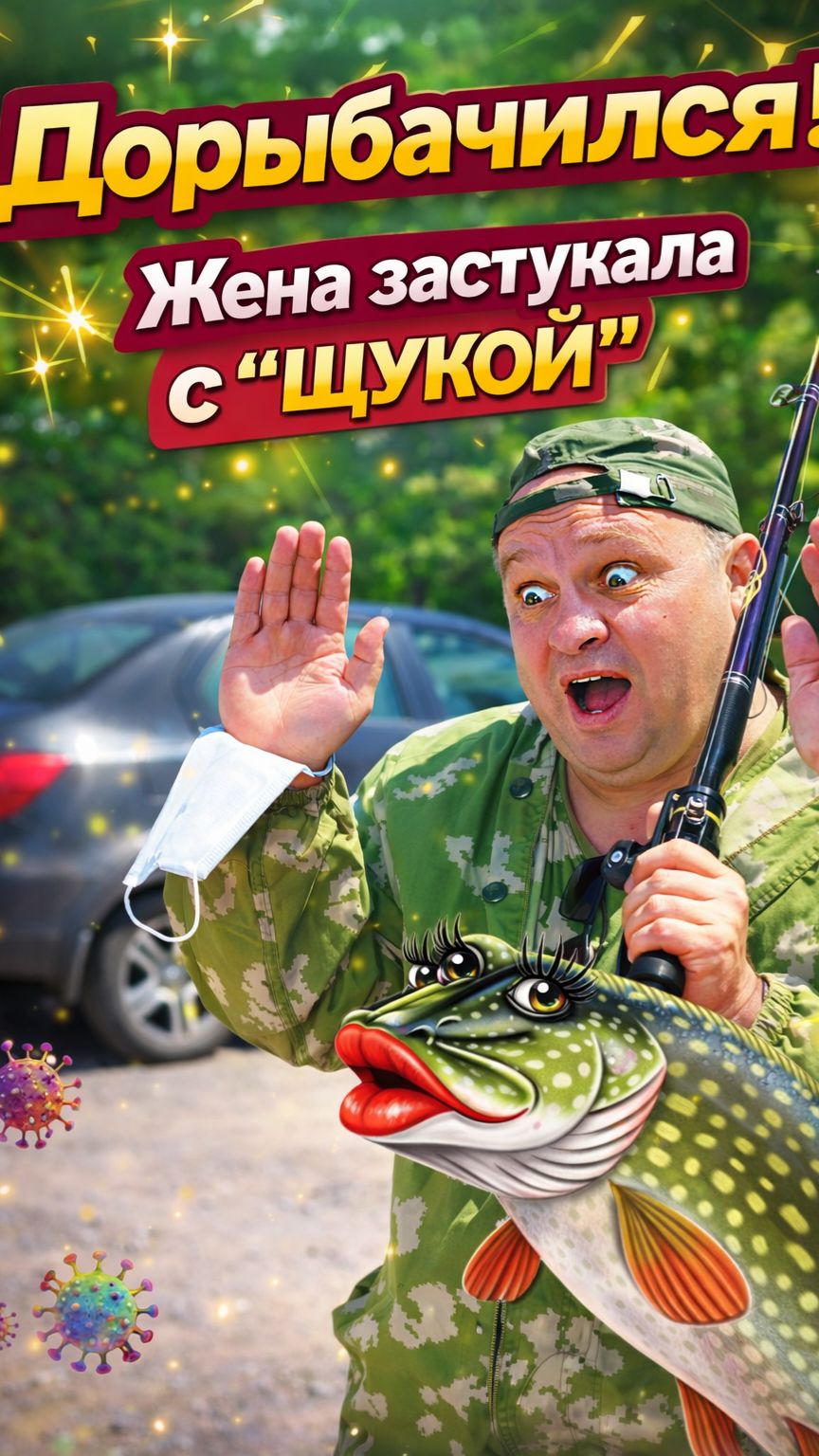 Дорыбачился (наша комедия "Невеста моего мужа, или Сидим дома, детка!" смотреть онлайн